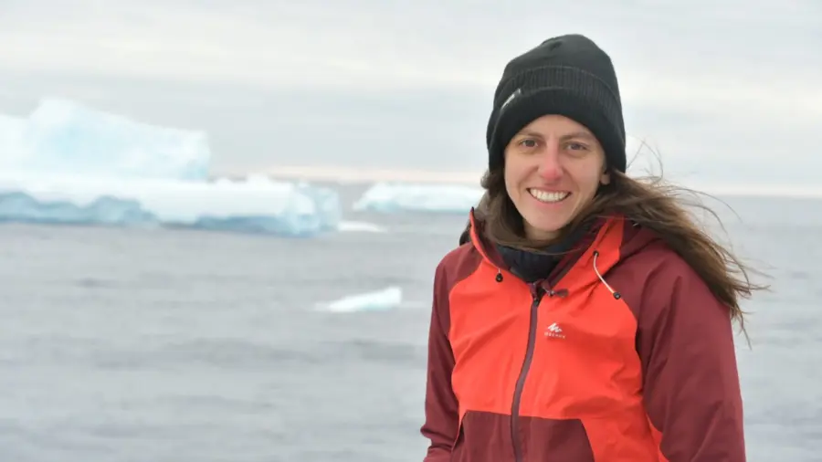 ARIA Creator Laura Cimoli photographed in the Antarctic