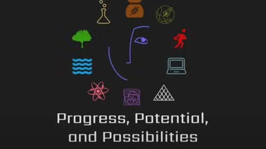 A graphic saying 'Progress, Potential and Possibilities'. 